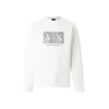 ARMANI EXCHANGE Majica mornarska/golobje modra/off-bela