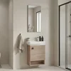 HANAH HOME Kupatilski ormarić sa umivaonikom i ogledalom (2 komada) Begonya 55 063