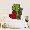 Wallity Zidna dekoracija Moss - Dog & Cat Lover, 48 x 43 cm, Crvena