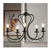 ONLI - Luster na lancu CANDELA 5xE14/6W/230V crna