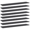 Police za knjige 8 kom sive 100 x 20 x 1,5 cm od iverice