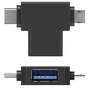PremiumCord Adapter iz USB-A v USB-C + mikro USB-B
