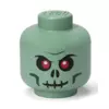 LEGO glava za odlaganje (mala): Zeleni skeleton