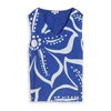TOM TAILOR Top kraljevo modra / bela