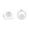 Megasy Dome IP kamera, Sony IMX322 CMOS, 3.6mm, 1920×1080@25fps, PoE, IP20