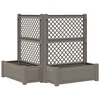 Velika s osvrtom 2 pcs Siva 143 x 143 x 133,5 cm PP
