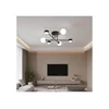 Plafonski luster HOLON 3xG9/8W/230V + 3xGX53/12W crna