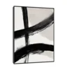 Canvas Slika na platnu Minimalni trag 30x40cm, Sa ramom, Crni