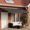 Povlačivi tende Antracit 4 x 2 m 100% Poliester i Aluminij