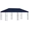 Vidaxl Paviljon s stenami 6 x 3 m Modra Poliester in jeklo 190