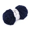 Pletena preja chenille soft 250 g - temno modra