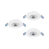 Eglo 300184 - Komplet od 3 LED ugradnih svetala GEDREZ LED/4,9W/230V, prečnika 9 cm, bela