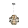 Kristalni luster na lancu CROWN 4xE14/40W/230V hrom