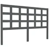 Vidaxl Posteljno vzglavje sivo 156x4x100 cm trdna borovina