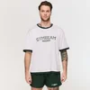 GymBeam Oversized Varsity T-Shirt White