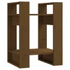 Vidaxl Knjižna omara/pregrada medeno rjava 41x35x57 cm trdna borovina