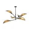 Luster na šipci LOTUS 6xE14/10W/230V crna/bež