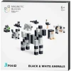 Pixio Magnetni bloki Black And White Animals