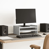 Stalak za monitor siva boja hrasta 42x24x16cm konstruirano drvo