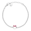 Disney Jeklena zapestnica z dekoracijo Minnie Mouse B600654L-55.CS