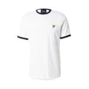 Lyle & Scott Majica nočno modra/rumena/bela