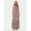 Gaudi Poletna obleka 511FD15025 Rjava Relaxed Fit