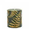Sveča Fern Cylinder Majhna Zelena Šampanjsko Kremna 8x7x7