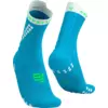 COMPRESSPORT Pro Racing Socks v4.0 Nogavice za tek na daljavo, norveško modre/neonsko zelene (T2 (EU 39-41))
