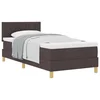 vidaXL vidaXL Vzmetnica z dnom temno rjava 90x200 cm tkanina, (22083185)