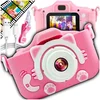 Digitalni fotoaparat za otroke z muckami Full HD 1080p + igre