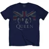 Queen Vintage Union Jack Navy Blue XL Majica