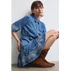 Medicine obleka A-kroja denim