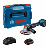 BOSCH GWX 18V-10 (125 mm) Akumulatorski kotni brusilnik X-LOCK + L-Boxx