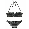 BRUNO BANANI Bügel-Bandeau-Bikini, zelena