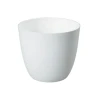 Pokrov za cvetlični lonec PATRICIE bela plastika d13x12cm