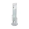 WENKO 25384100 - Toaletni set SULMONA 25x76 cm srebrna/crna