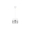 Luster na sajli MILO 1xE27/60W/230V, srebrne boje