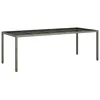 Stol za vrt Siva 250 x 100 x 75 cm poliratan