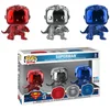 Funko Pop Movies Justice League 3Pk Superman Landing Chrome Convention 2018