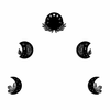 WALLXPERT Zidna dekoracija The Phases Of The Moon