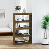 Vidaxl Knjižna omara/pregrada medeno rjava 80x30x135,5 cm borovina