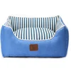 PetJungle krevet za pse sa prugama Plavi S 50x40x14 cm