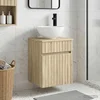 Umivaonik s policom za zid Hrast sonoma 39 x 41 x 64,5 cm