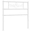 vidaXL vidaXL Kovinsko vzglavje belo 107 cm, (21048446)