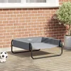 Krevet za psa Svijetlo siva 75 x 75 x 30 cm Čelik