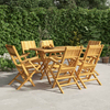 Sklopive vrtne stolice 6 kom 55x61x90 cm od masivne tikovine