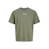 JACK & JONES Majica JJCITY rumena / siva / barva blata / črna