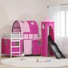Okvir Krevet za Dječji Loft Bijela i roza 90 x 200 cm Metal