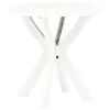 Vidaxl Bistro miza bela O70 cm plastika