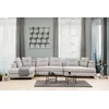 Atelier del Sofa Ugaona garnitura Padova 100x70x140cm Svetlosiva